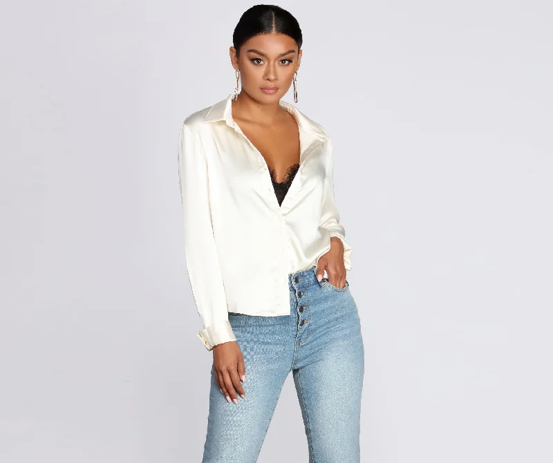 The Classic Satin Blouse