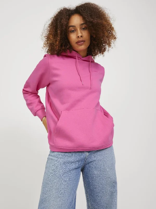 JJXX ladies Abbie Overhead Relaxed Fit Hooded Sweatshirt-ROSE