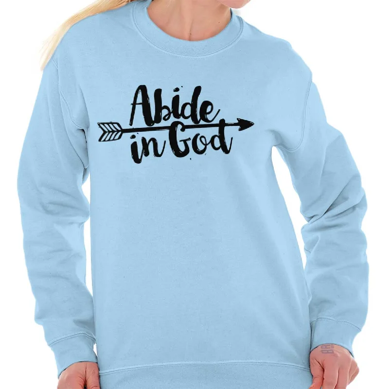 Abide God Crewneck Sweatshirt