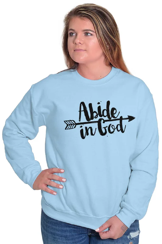 Abide God Crewneck Sweatshirt