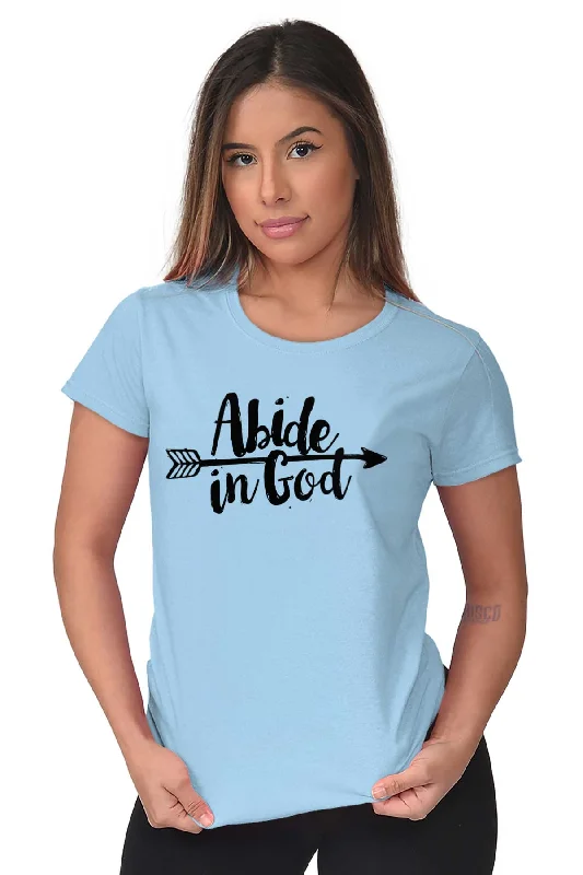 Abide God Ladies T Shirt