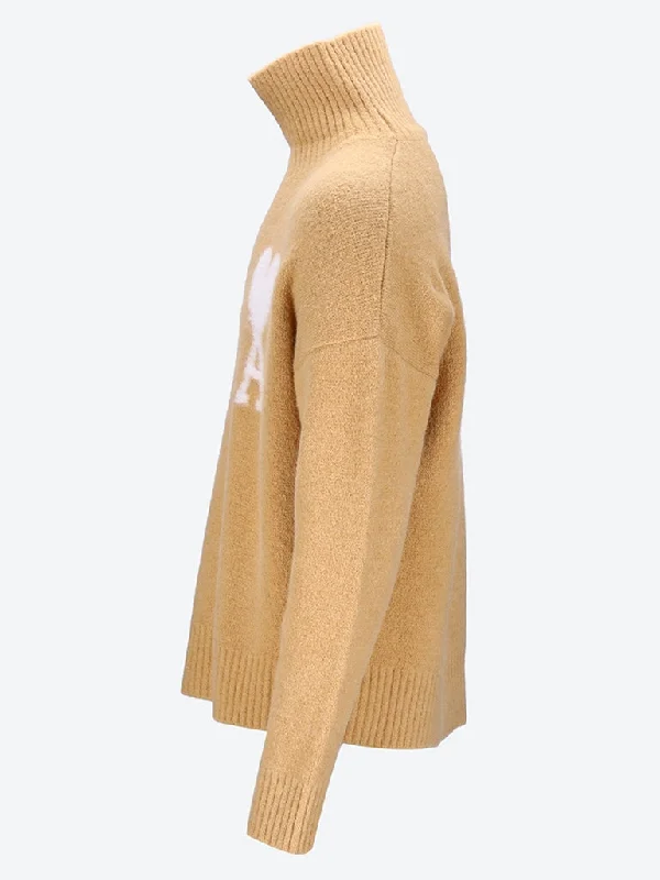 Ami de coeur turtleneck sweater