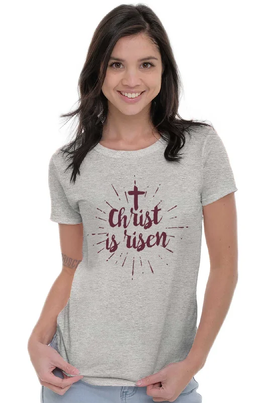 Christ Risen Ladies T Shirt