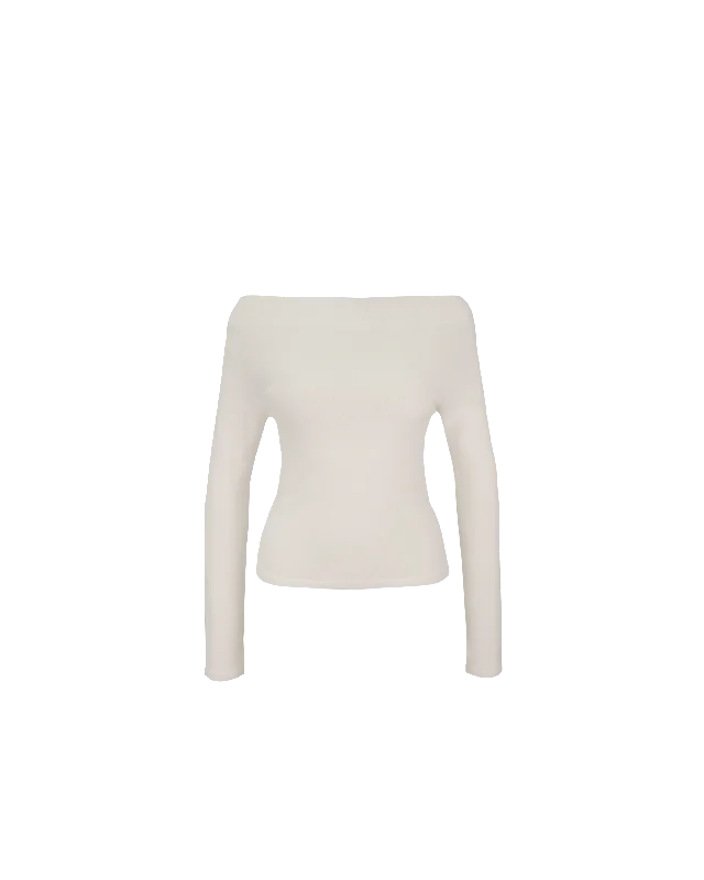 EMMA KNIT LONG SLEEVE CREAM