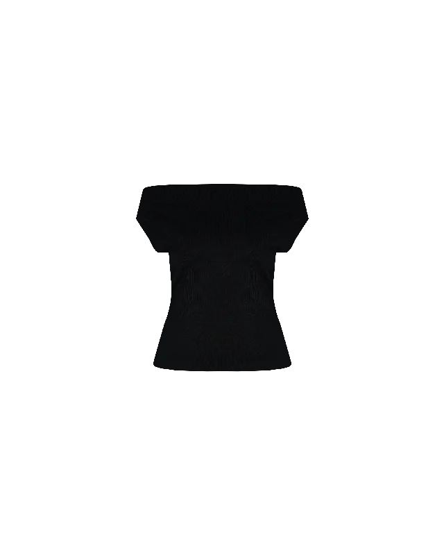 EMMA KNIT TOP BLACK