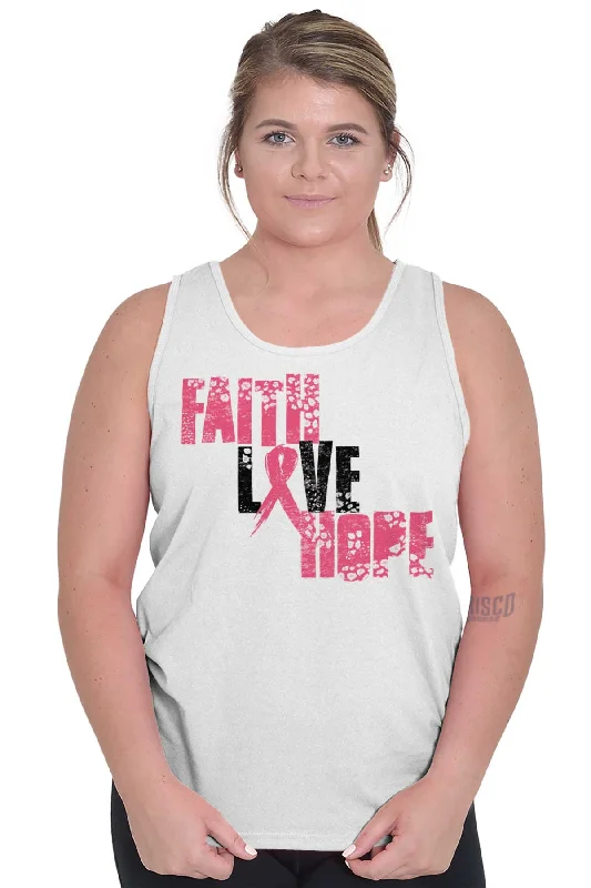 Pink Faith Love Hope Tank Top