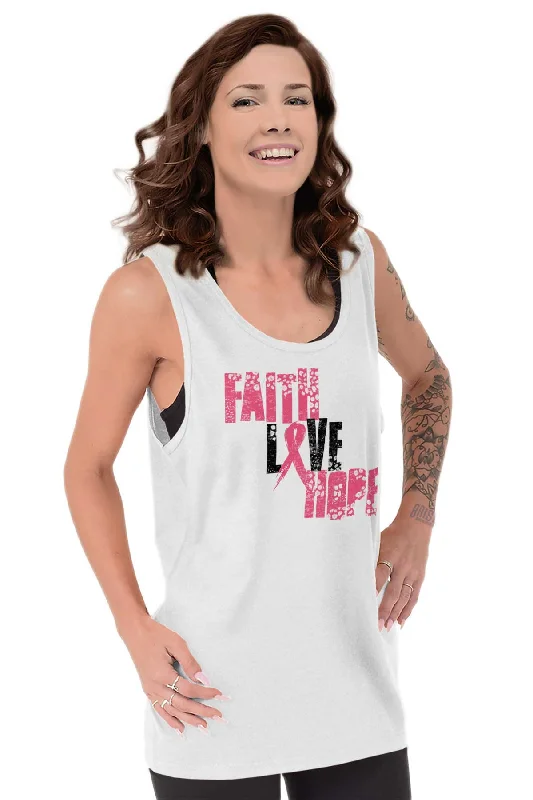 Pink Faith Love Hope Tank Top