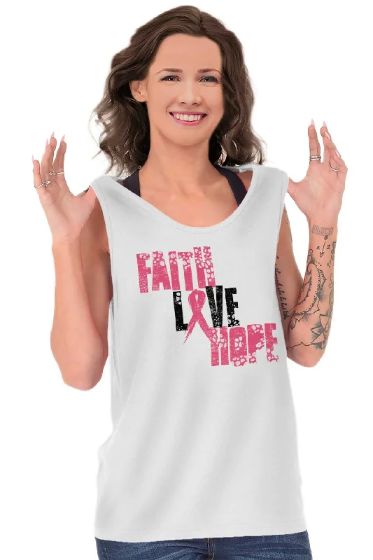 Pink Faith Love Hope Tank Top