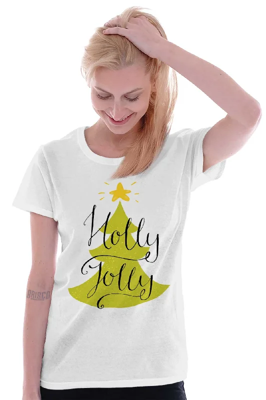 Holly Jolly Ladies T Shirt