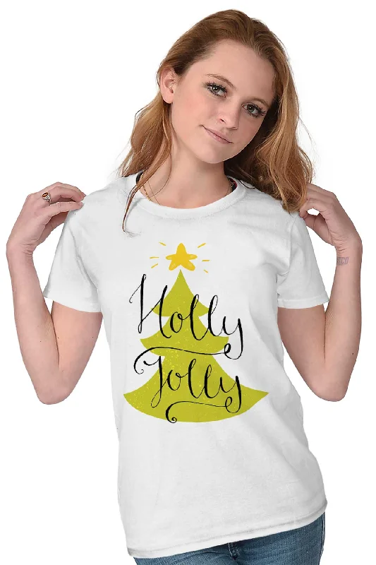 Holly Jolly Ladies T Shirt