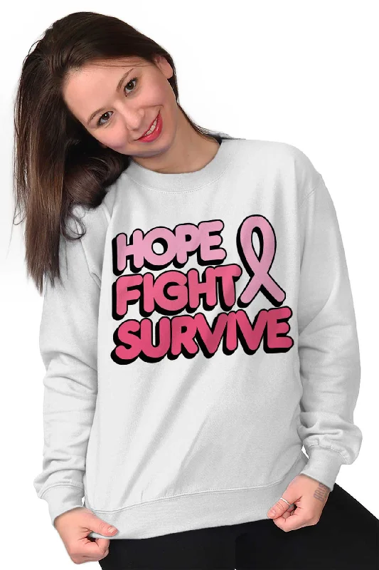 Hope Fight Survive BCA Crewneck Sweatshirt