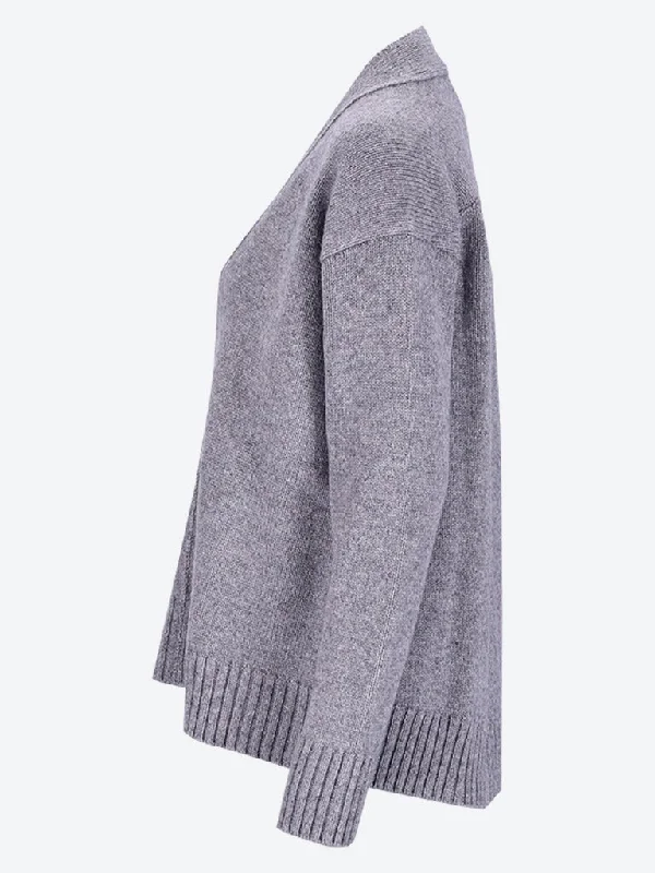 Classic chunky cashmere cardigan