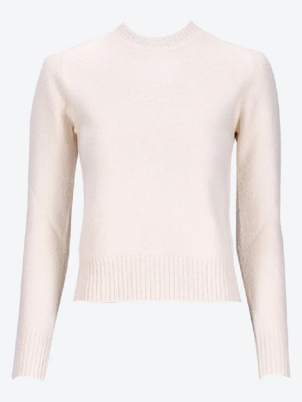 Lightweight boiled wool sweater