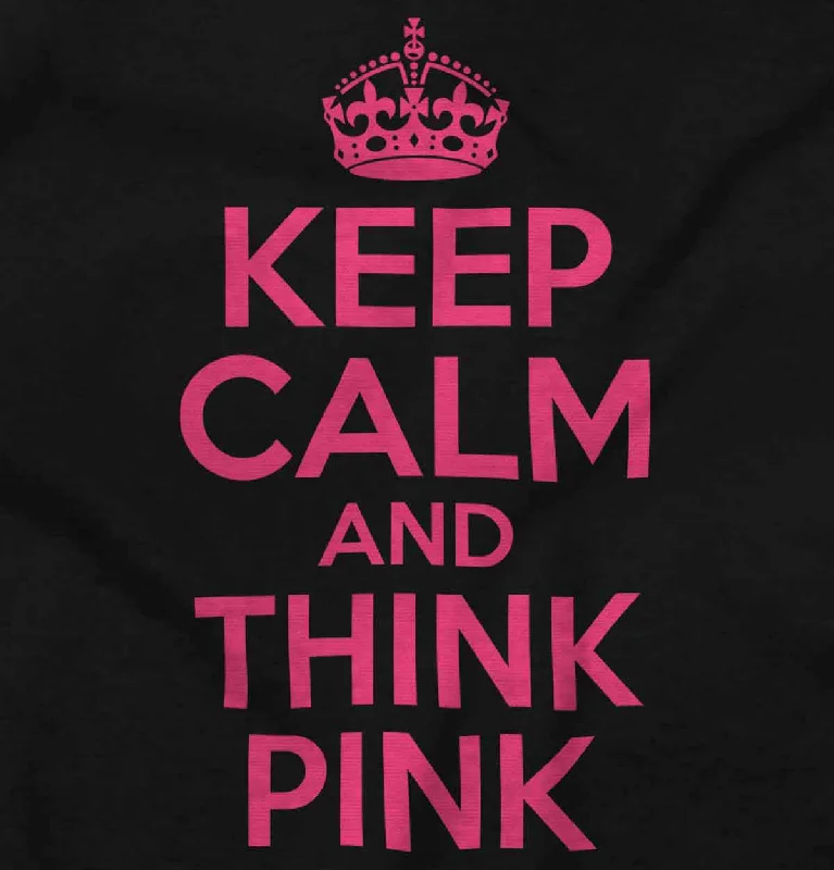 Keep Calm And Think Pink Crewneck Sweatshirt