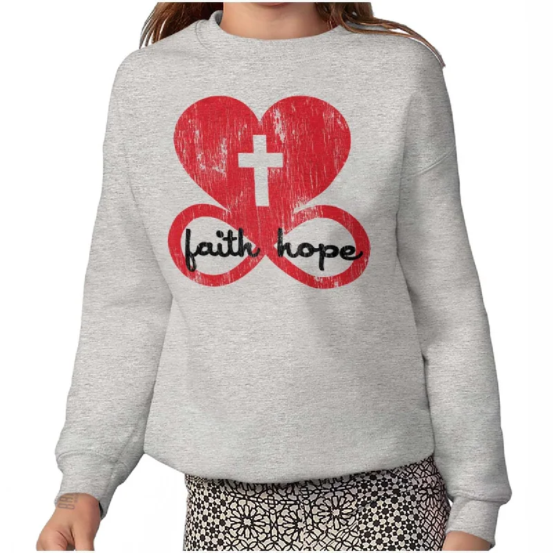 Love Faith Hope Youth Sweatshirt