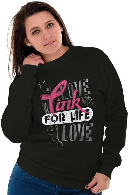 Pink For Life Crewneck Sweatshirt