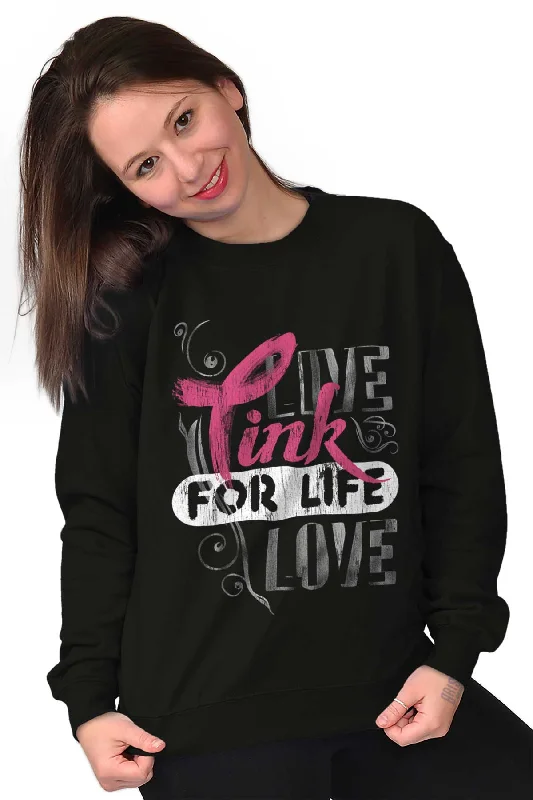 Pink For Life Crewneck Sweatshirt