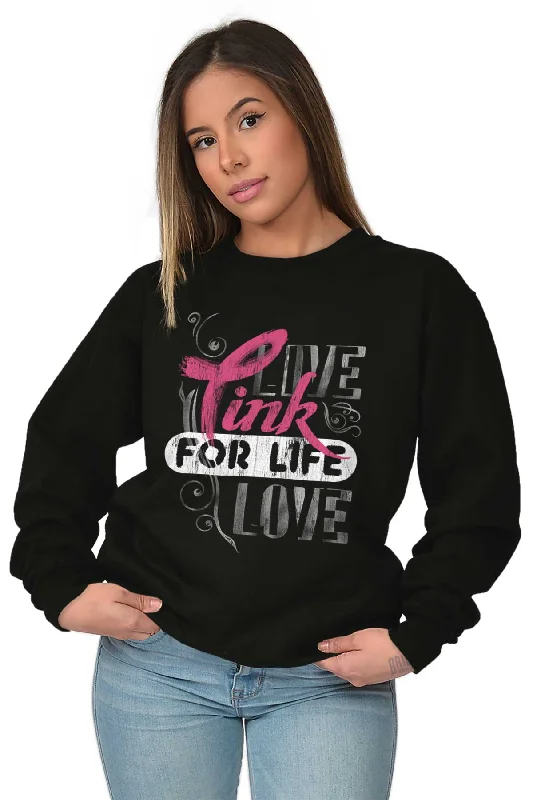 Pink For Life Crewneck Sweatshirt