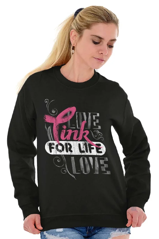 Pink For Life Crewneck Sweatshirt