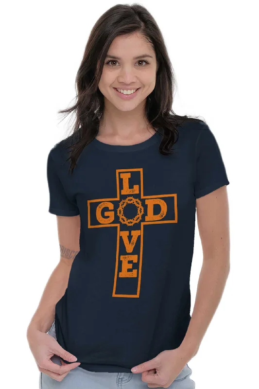 Love God Ladies T Shirt