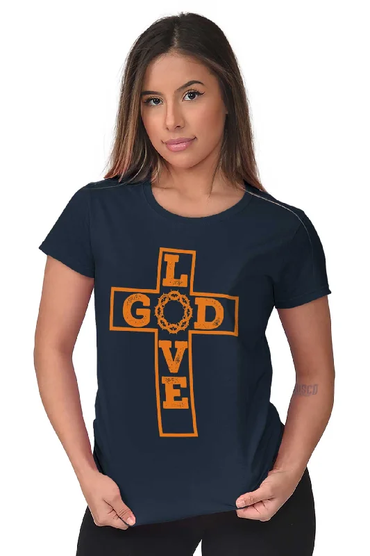 Love God Ladies T Shirt