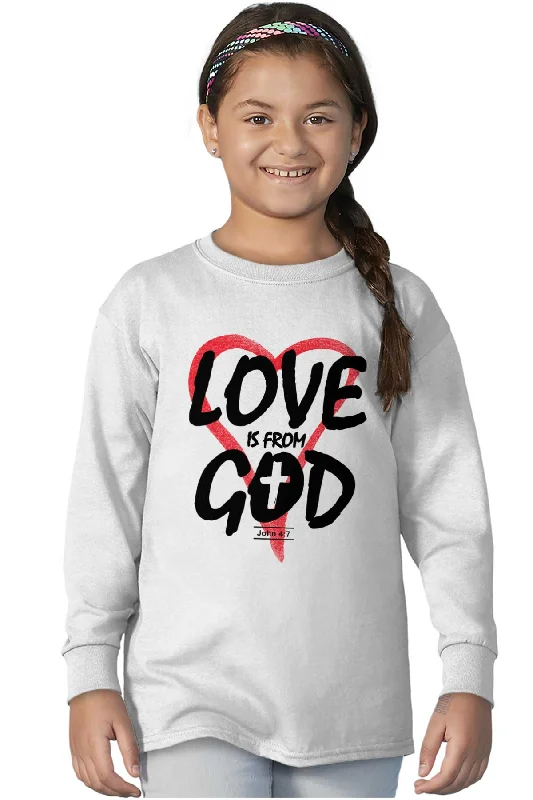 Love is From God Youth Long Sleeve T-Shirt