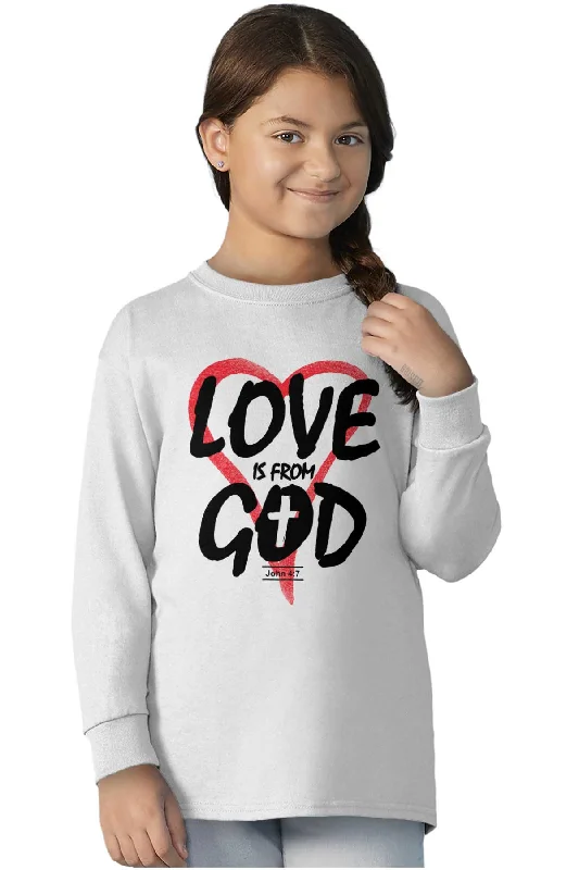 Love is From God Youth Long Sleeve T-Shirt