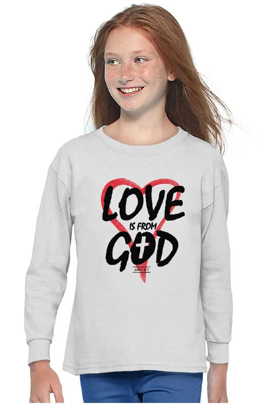 Love is From God Youth Long Sleeve T-Shirt