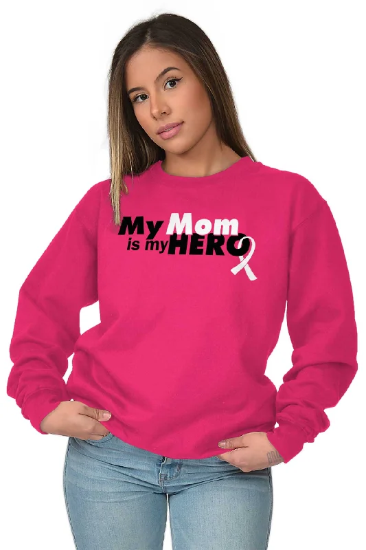 My Mom Is My Hero Crewneck Sweatshirt