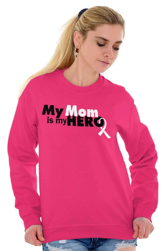 My Mom Is My Hero Crewneck Sweatshirt