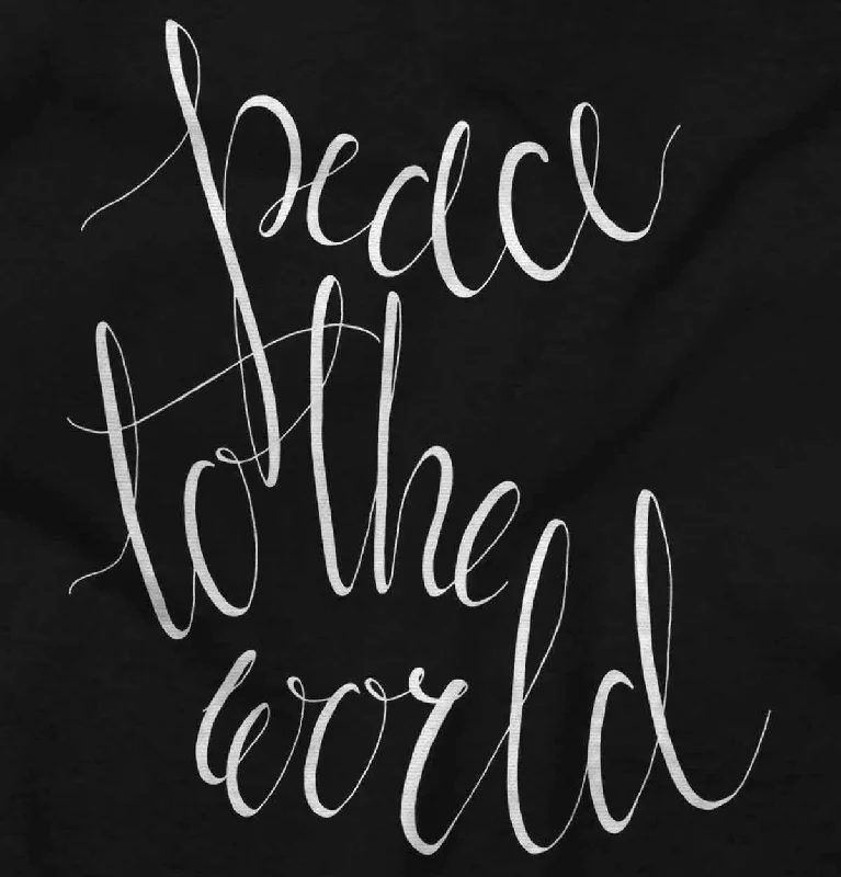 Peace To The World Ladies T Shirt