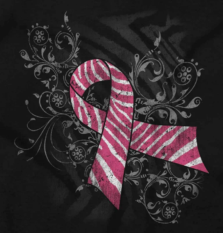 Pink And White Ribbon Crewneck Sweatshirt