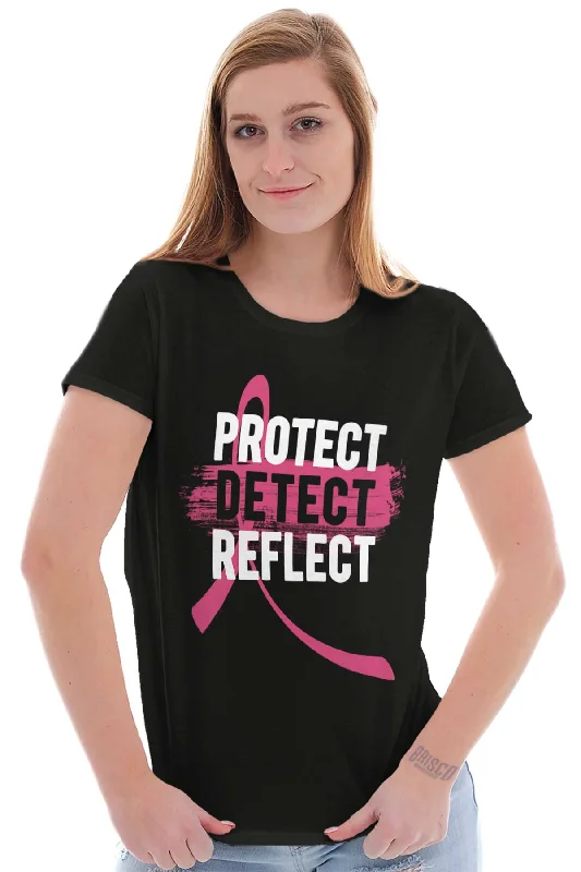 Protect Detect Reflect Ladies T Shirt