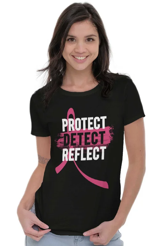 Protect Detect Reflect Ladies T Shirt