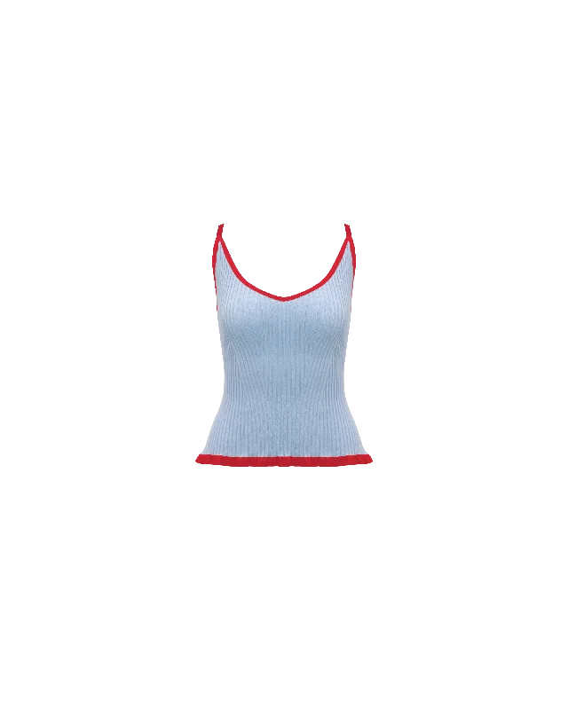 RINA TANK BLUE CHERRY