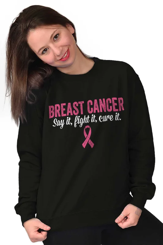 Fight Cure Breast Cancer Crewneck Sweatshirt