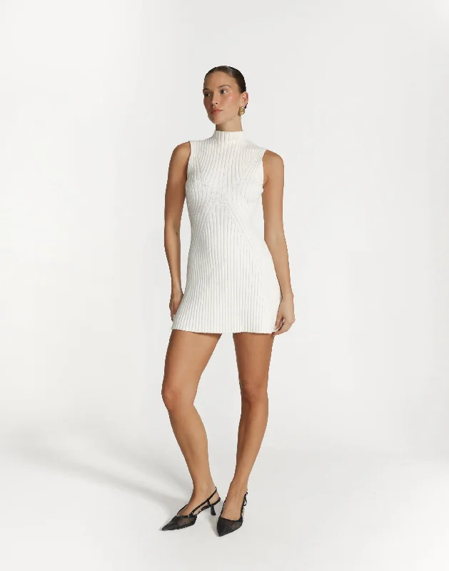 Sloan Mini Dress (Off White)