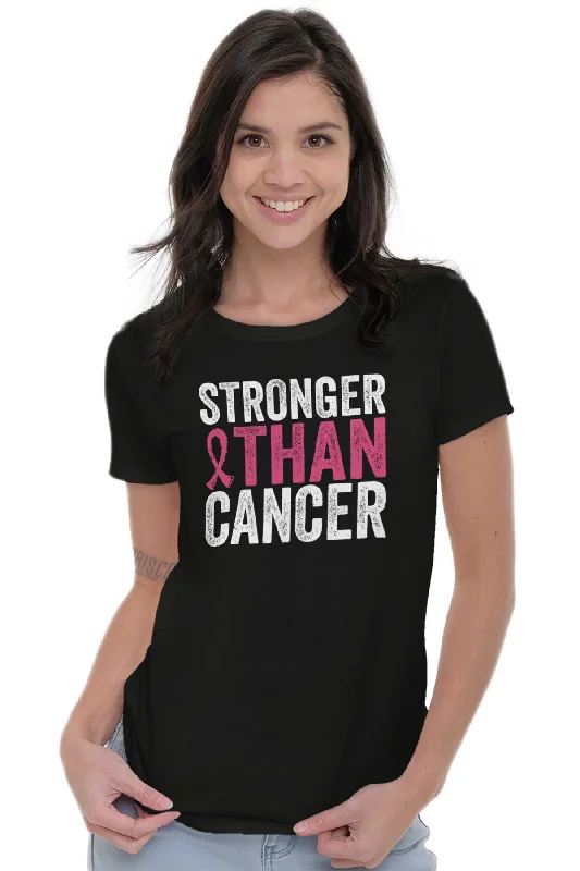 Stronger Than Cancer Ladies T Shirt