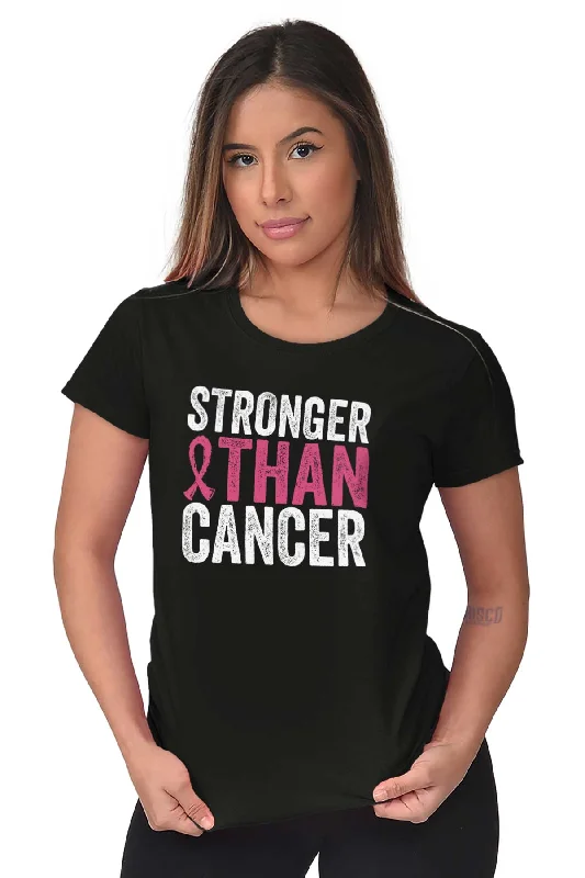 Stronger Than Cancer Ladies T Shirt