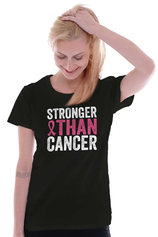 Stronger Than Cancer Ladies T Shirt