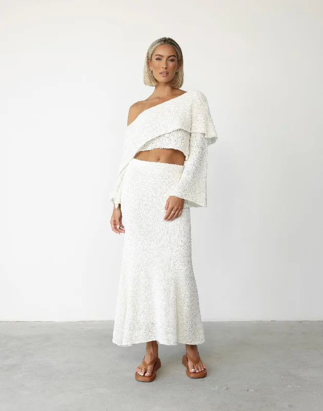 Sundown Maxi Skirt (Cream)