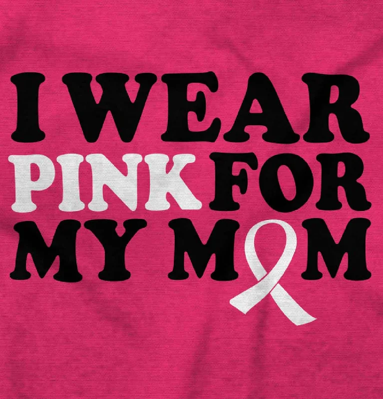 Wear Pink For My Mom Crewneck Sweatshirt