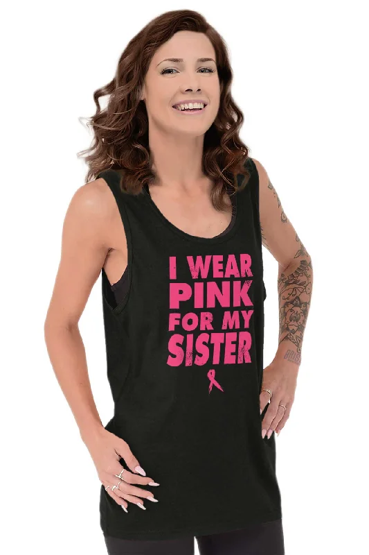 Wear Pink For My Sister Tank Top