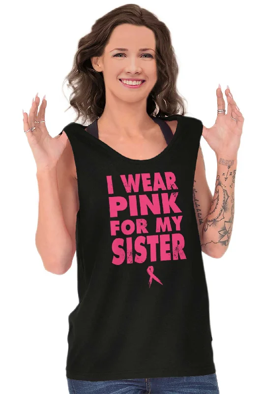 Wear Pink For My Sister Tank Top