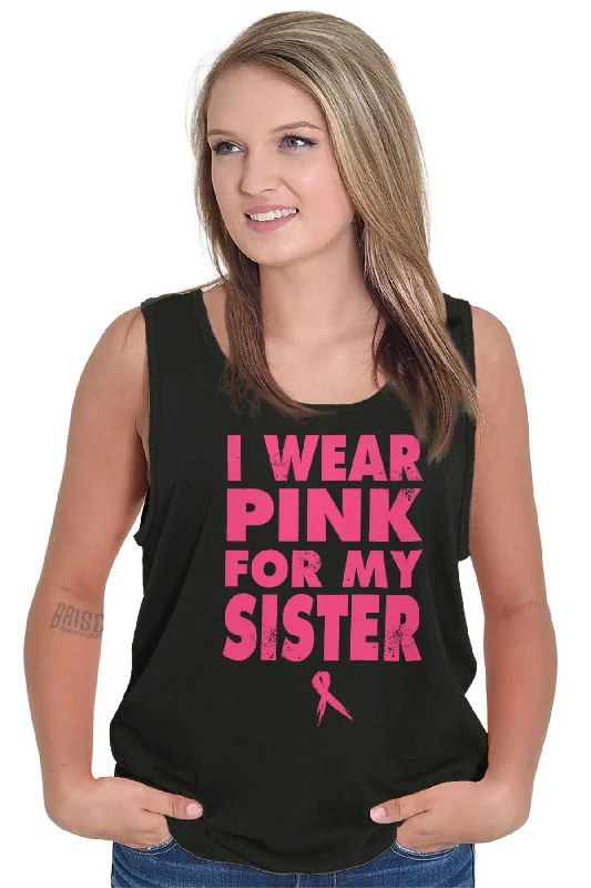 Wear Pink For My Sister Tank Top