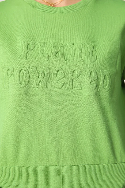 Plant Embossed Sweater