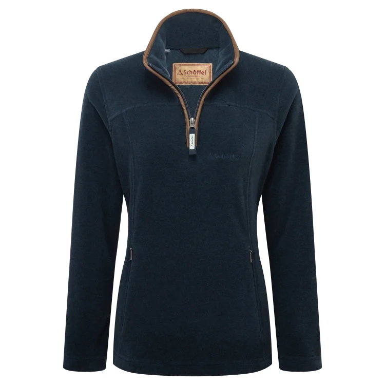 Schoffel Ladies Tilton II 1/4 Zip Fleece - Petrol Blue Size 16