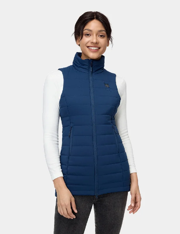 ""Tribeca"" Women's Heated Long Puffer Vest