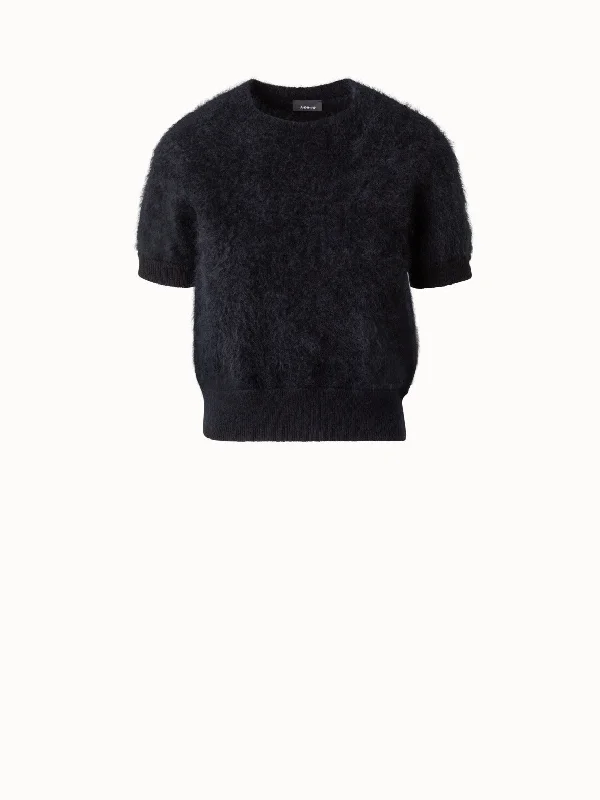 Ultra-Soft Cashmere Short Sleeve Top