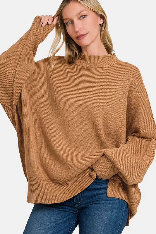 Cozy Mornings Side Sit Oversize Sweater